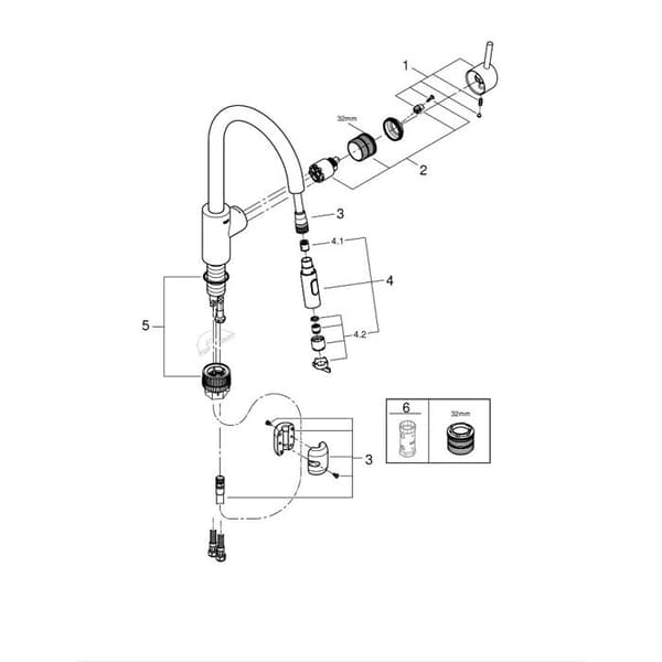 GROHE Concetto Engrepps diskbänksblandare 31483DC2