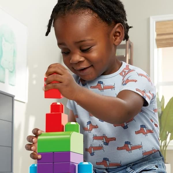 Mega Bloks - Classic Medium Bag 60 tegelstenar - Byggstenar - 12 månader och + DCH55