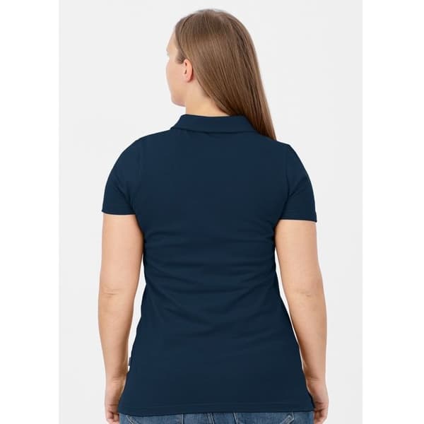 Jako Organic Stretch dam polo - marinblå