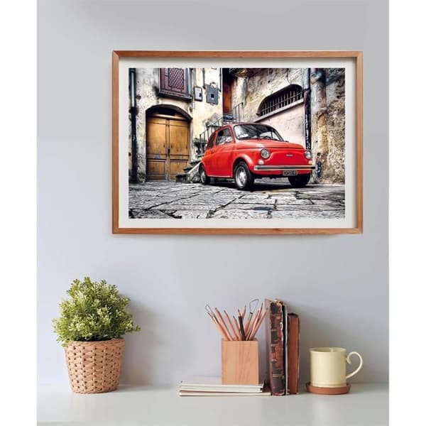 Pussel 500 bitar + affisch: Fiat 500