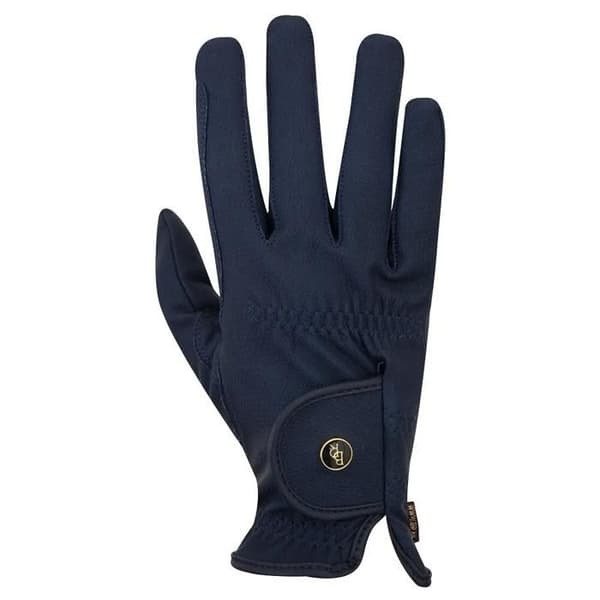 Ridsporthandskar barn BR Equitation Grip Pro - marinblå