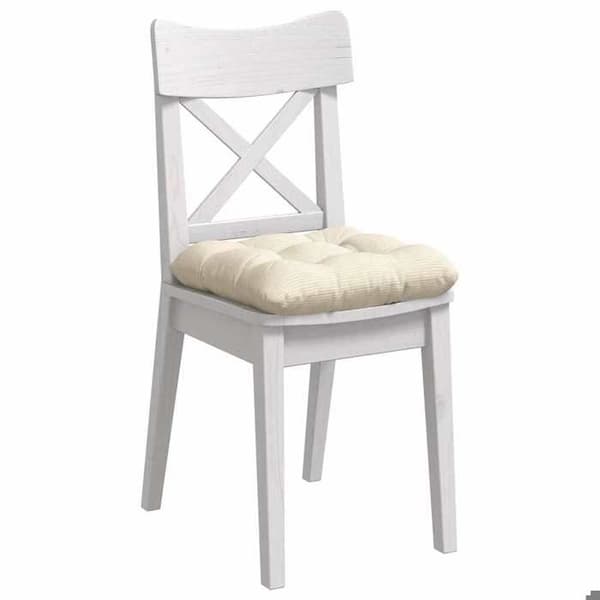 vidaXL Sittkuddar 4 st Kräm 45 x 45 cm 42015140