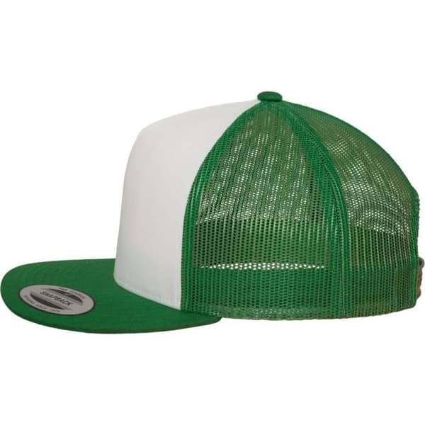 Truckerkeps - Flexfit - 5-panel - Keltisk grön - En storlek - Avslappnad