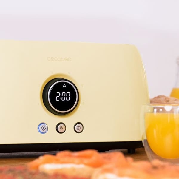 Cecotec Digital Vertikalbrödrost ClassicToast 15000 Yellow Extra Dubbel
