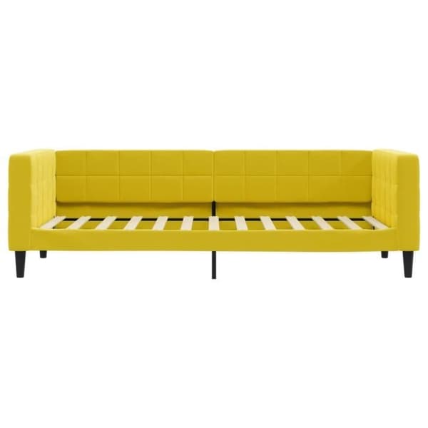 vidaXL Sängsoffa gul 80x200 cm sammet 354006