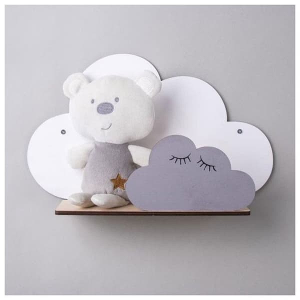 DIY kit - Cloud trähylla 35 x 21 x 10 cm