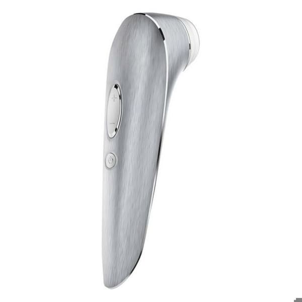 Stimulator - SATISFYER - Lyxig hög mode - Silverfärgad metall - 11 sugprogram - Tyst