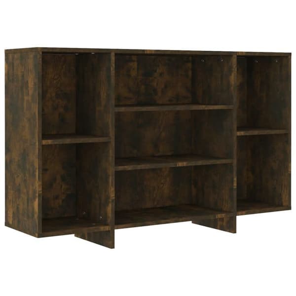 vidaXL Sideboard Rökt Ek 120x30x75 cm Spånskiva