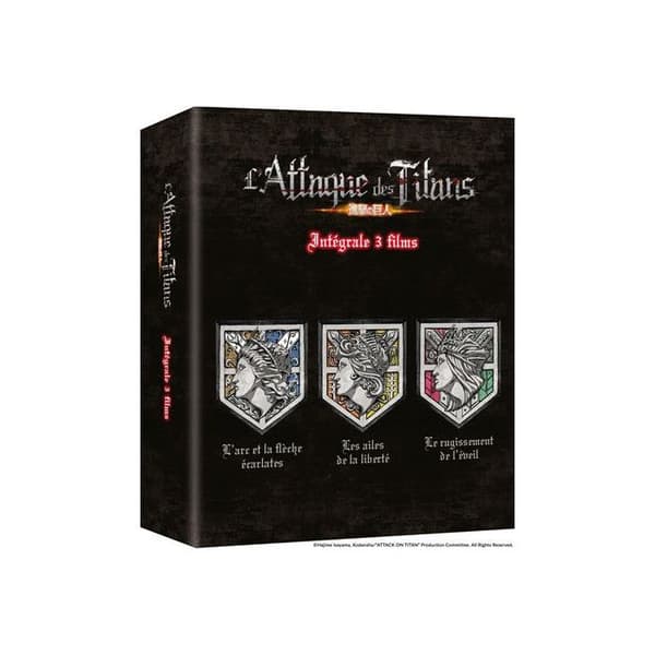 Attack on Titan Filmer 1 till 3 Blu-ray