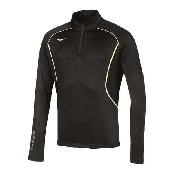 Sweat Noir/Grön Man Mizuno Team Premium Warmer