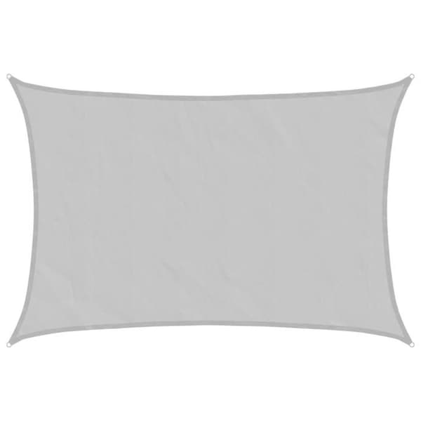 vidaXL Ljusgrå skuggduk 4x2,5 m 100% polyester oxford 4000542
