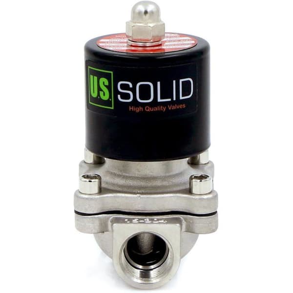 U.S. Solid 24V DC 1/2" G Stål Normalt Stängd