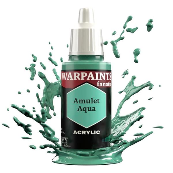 Akrylfärg för miniatures - The Army Painter - Amulette Aqua - 18 ml - Blanda kula ingår