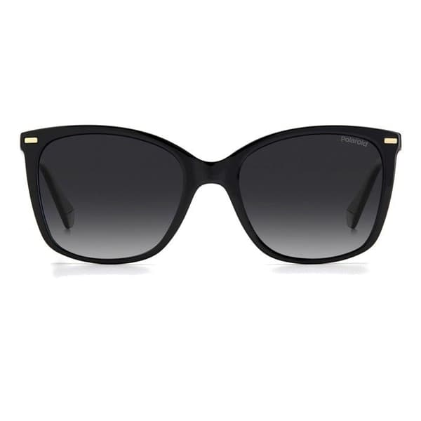 Sunglasses - Polaroid - PLD 4108/S BLACK - Wayfarer båge - Grå linser - Skydd 3
