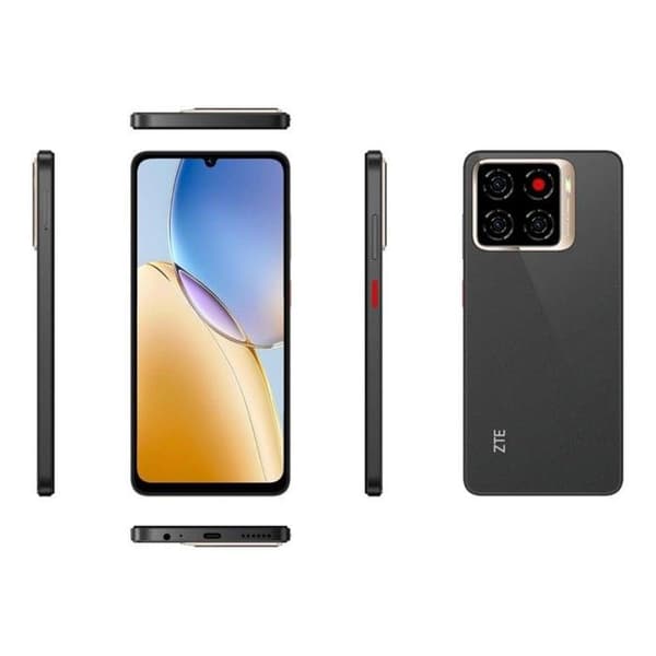 ZTE Blade A56 64GB/4GB Dubbel SIM Svart