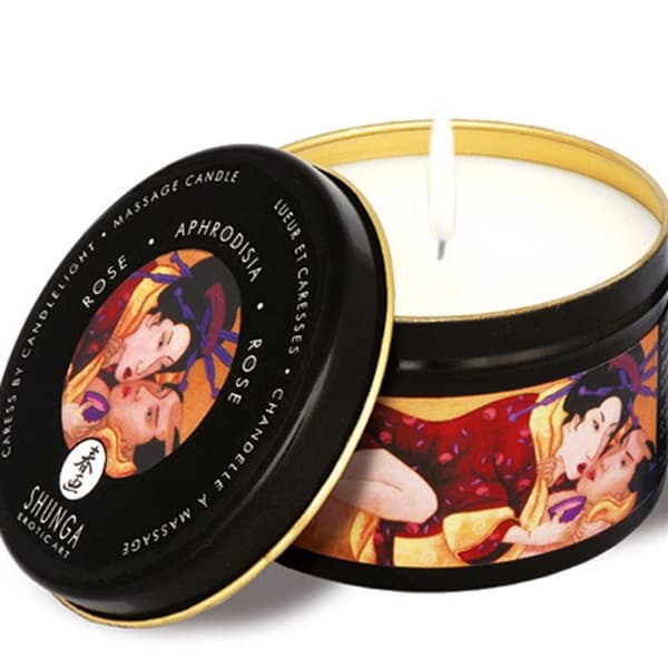 Shunga rosa massageljus