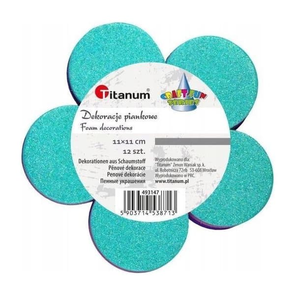 Faux-blomma - torkad blomma Titanium, 12 delar