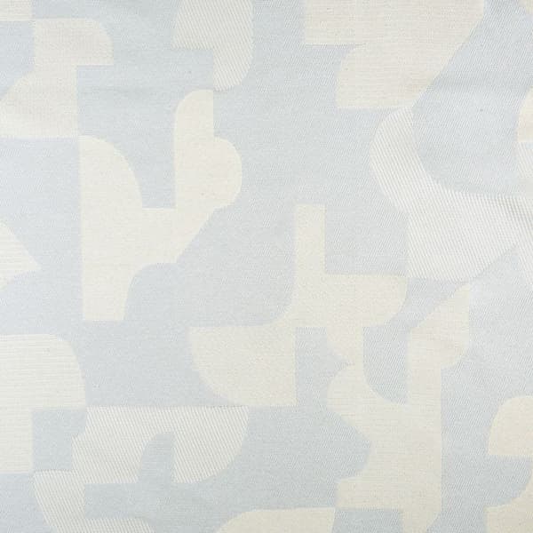 Retro texturerad geometrisk jacquardkudde Ecru 45x45 cm