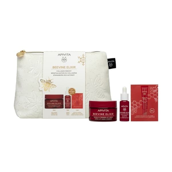 APIVITA - Presentförpackning beevine elixir kräm rik konsistens 50ml+10ml+1.5ml
