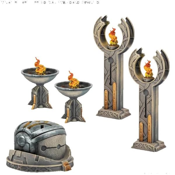 Atomviktspel - 2009073 - Marvel: Krisprotokoll Pack Terrain Battle for Asgard