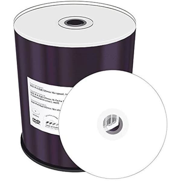 DVD-R - MEDIARANGE - 4,7 Go - 16x - Tryckbar - ECO-pack 100 stycken