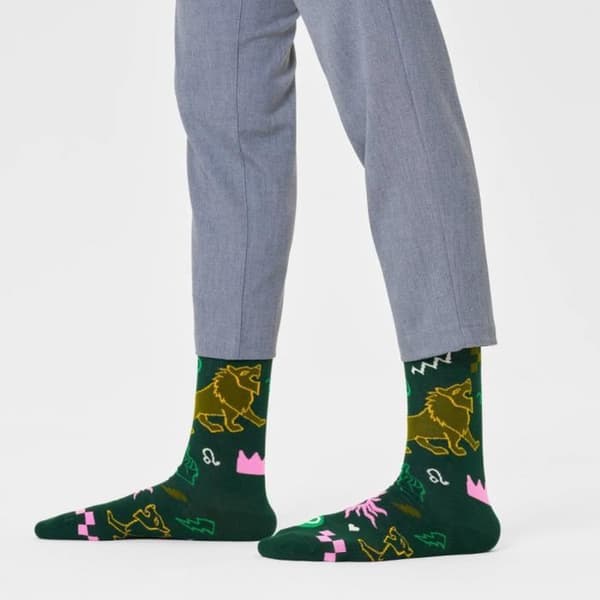 Strumpor HAPPY SOCKS LEO SOCKA Grön - Herr - Textil