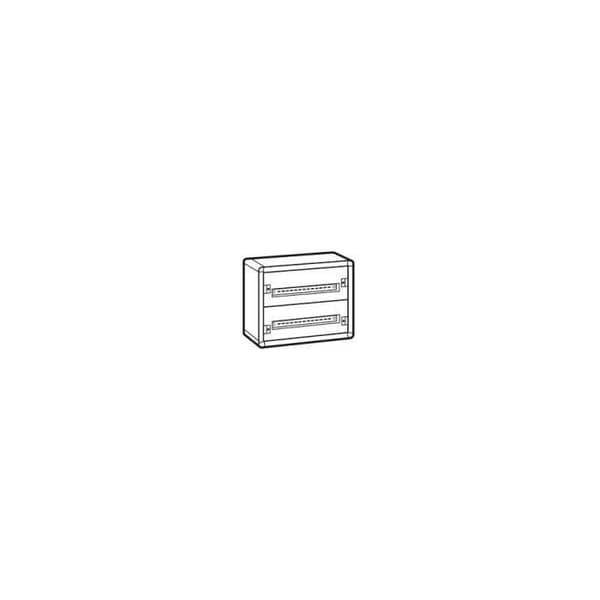 Coffret för distribution metall XL³160 - LEGRAND - 48 moduler - 2 rader - Grå