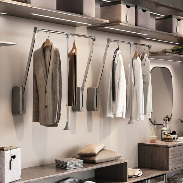 Folding wardrobe - EMUCA - 600-830 - Kromat - Stål och Plast - Enkel montering