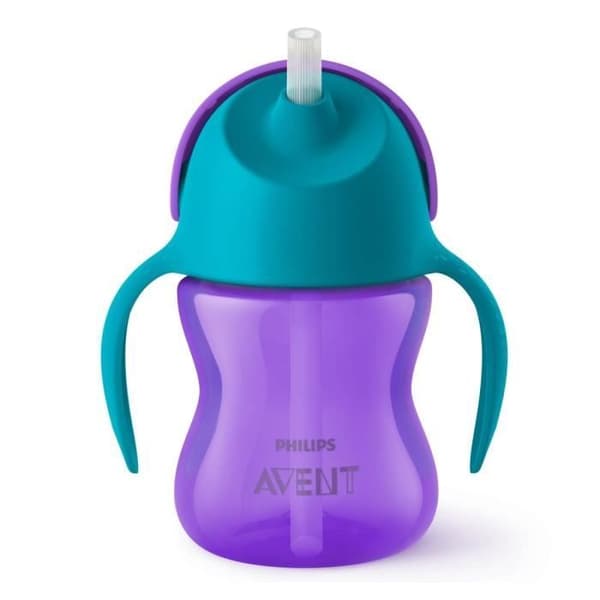 Avent Straw Cup Mauve Blue 200ml
