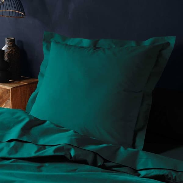 Fyrkantigt örngott 63x63 cm - 100% bomull - Emerald