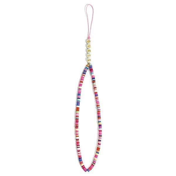 Guess Phone Strap Heishi Beads Multicolor Pink - 3666339048358