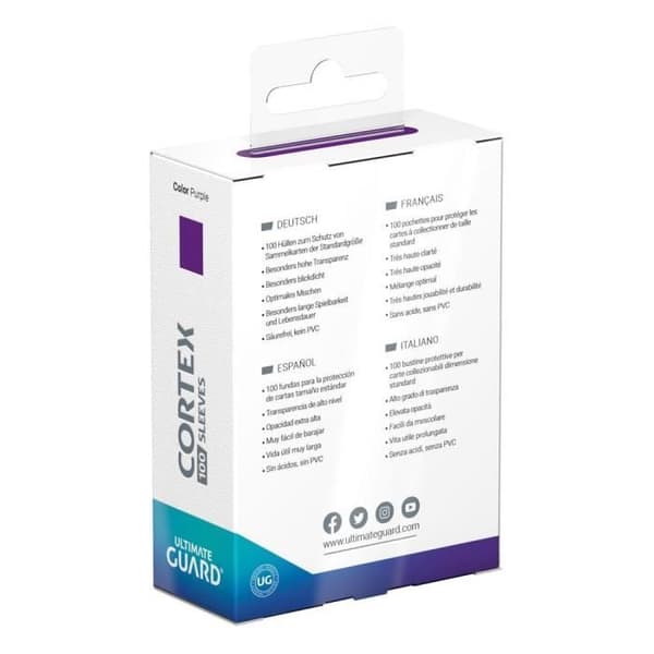 Spelaccessoar - ULTIMATE GUARD - CORTEX - 100 fickor - Lila - Hög klarhet
