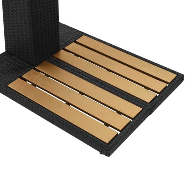 vidaXL Garden Shower Resin Wicker WPC