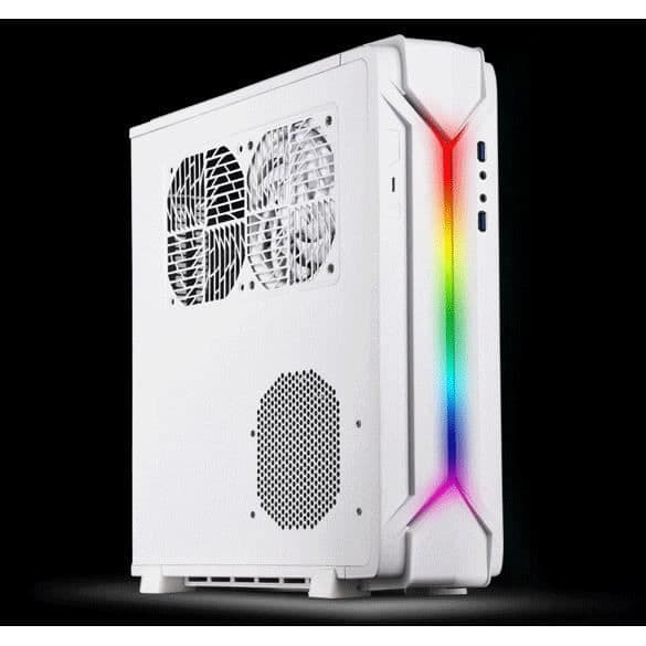 Boîtier PC Gamer Mini-ITX - SilverStone - SST-RVZ03W-ARGB - ARGB - Vit - Optimalt kylsystem