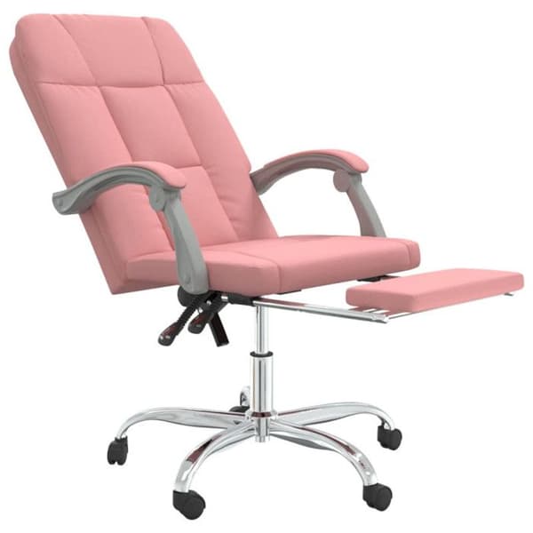 349643 vidaXL Kontorsfåtölj Röd Syntetläder