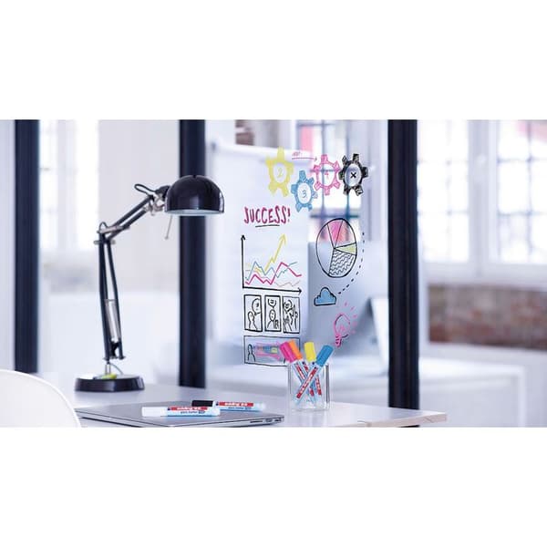 Marqueur för glas - EDDING - e-95/4S - Gul, Ljusblå, Rosa, Vit - 1.5 mm, 3 mm