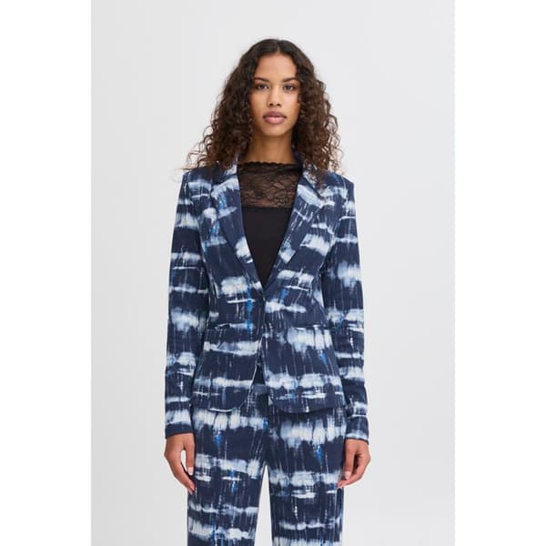 Kvinna Blazer Ichi Kate Print BL23