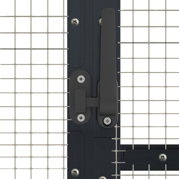 Voliär anthracit 179x100x185 cm aluminium