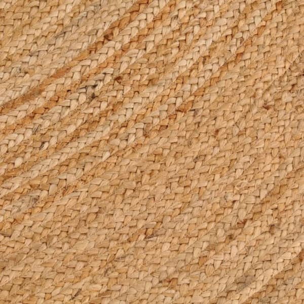 vidaXL Flätad jutematta 210 cm Rund 343585