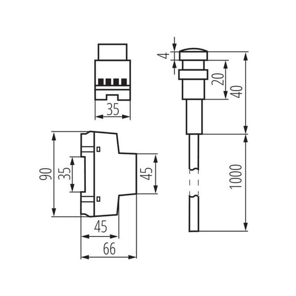 Skymningssensor - Kanlux - AZ 10A TH 35 - Vit - IP65 - 10A