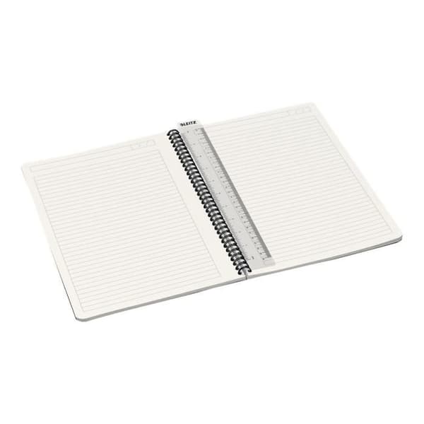 Cahier - Leitz Office - A4 - 90 ark - 180 sidor - graduerad - grå