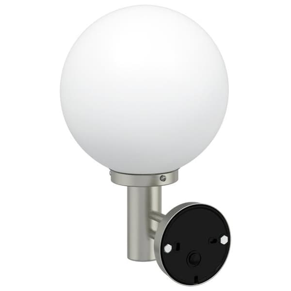 Utomhus vägglampa i rostfritt stål silver IP44