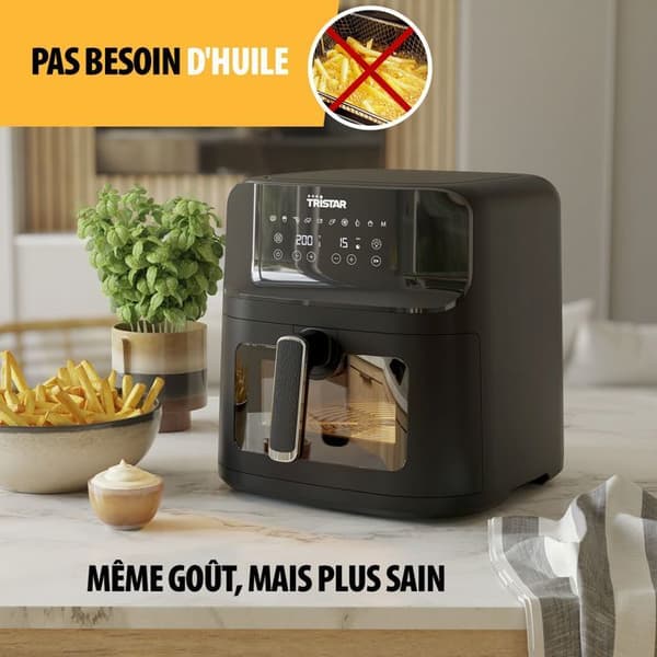 Tristar FR-9039 Luftfritös 7,5 L – 1700 W – Utan PFAS – 10 program – Svart
