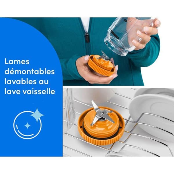 Blender portabel - NUTRIBULLET - Flex - NBP013OR - Orange