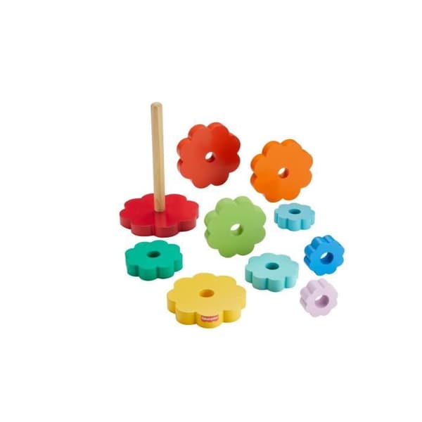 Fisher-Price-Ring Stacker med 10 träbitar HXT77