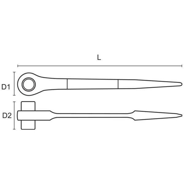 Bahco SC2RM-19-22 Gerustbauknare 19 & 22 mm