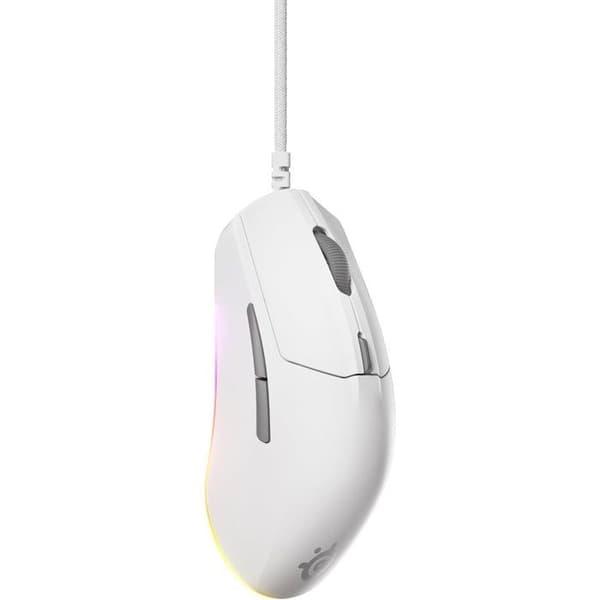 Trådad gamingmus - STEELSERIES - Rival 3 Gen 2 - Vit