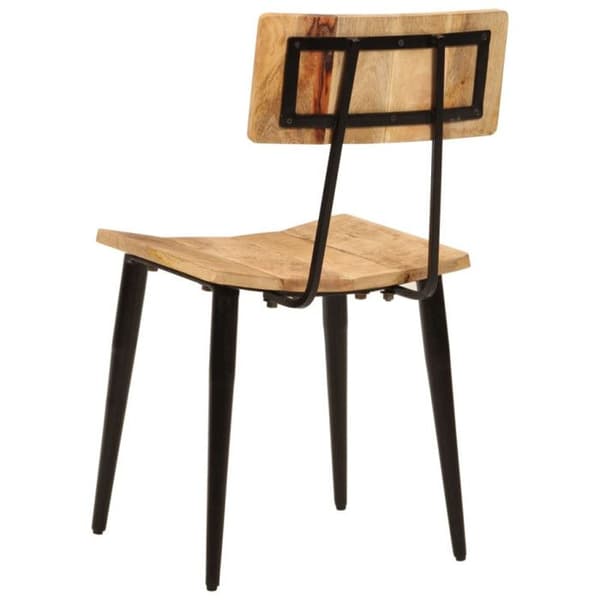 vidaXL Matstolar 2 st 44x40x80 cm Solid mangoträd, matstol, stol, vardagsrumstol, matstolar, 348161