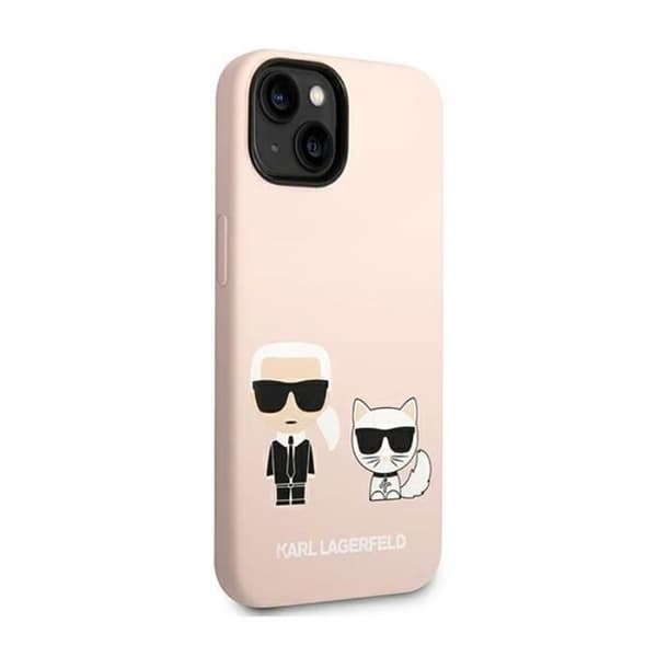 Coque iPhone 14 Plus - Karl Lagerfeld - Choupette - Silikon - MagSafe - Rosa