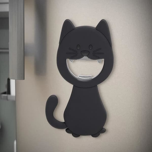 Öppnare - Balvi - Katy - Mörkgrå - Magnetisk - Design i form av katt